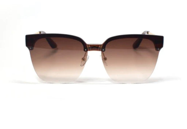 LUV - Open Lens Gold Arms Sunglasses