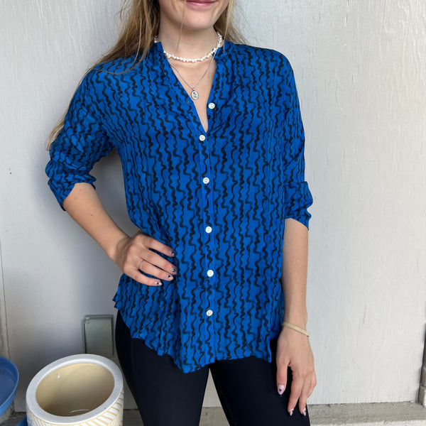 APNY - Squiggled Patterned Blouse