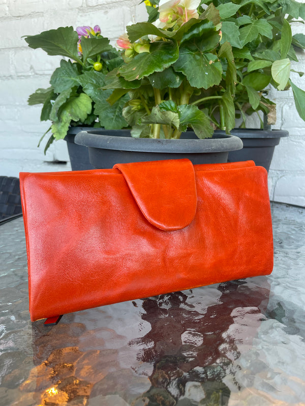 Vintage Decor - Leather Clutch