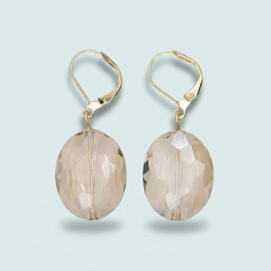 Lofttan - Petite Neleigha Champagne Sparkle Earrings