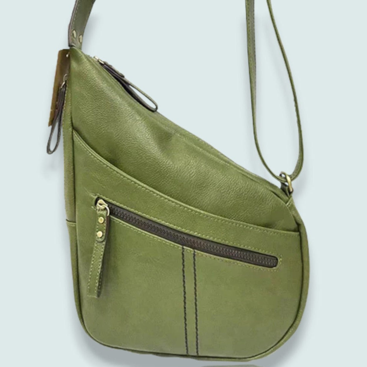 Audrey's - Diagonal Zip Crossbody Bag