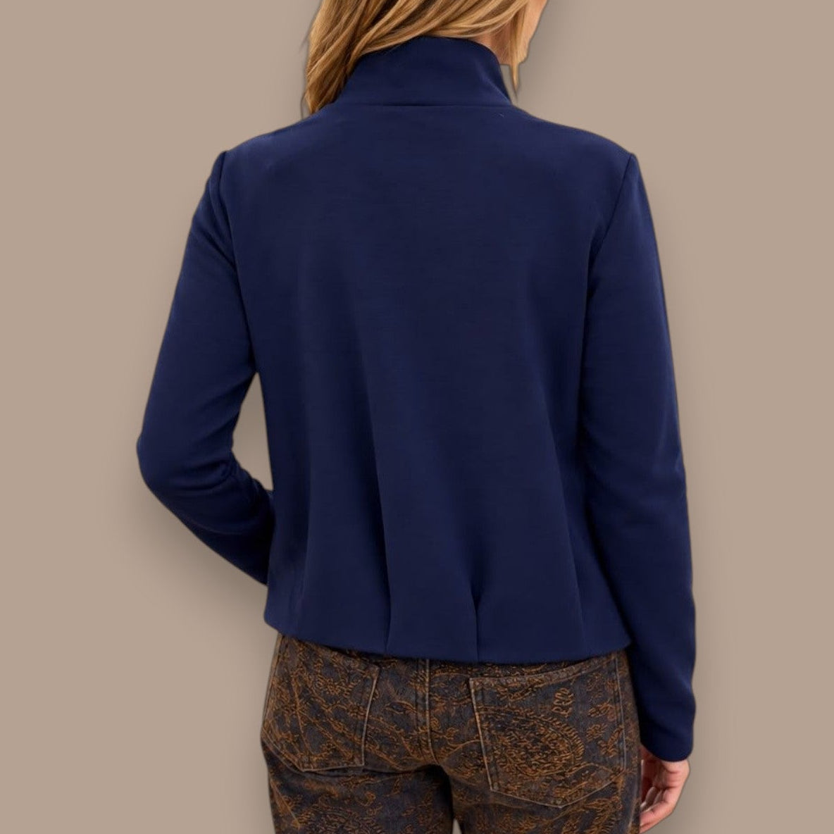 Pure - Funnel Neck Zip-Front Jacket