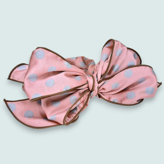 Jacqueline Kent - Vintage-Inspired Blush Polka Dot Hairband