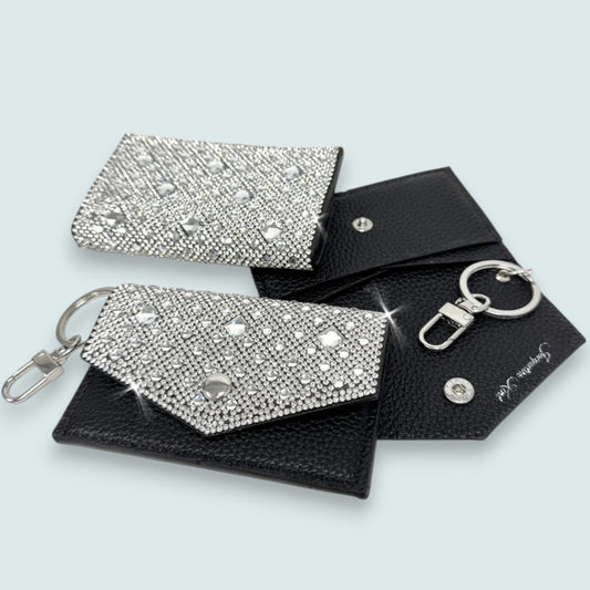 Jacqueline Kent - Crystal Luxe Card Purse with Keyring