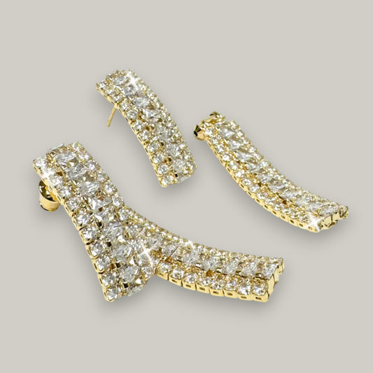 Jacqueline Kent - Split Bar Earrings