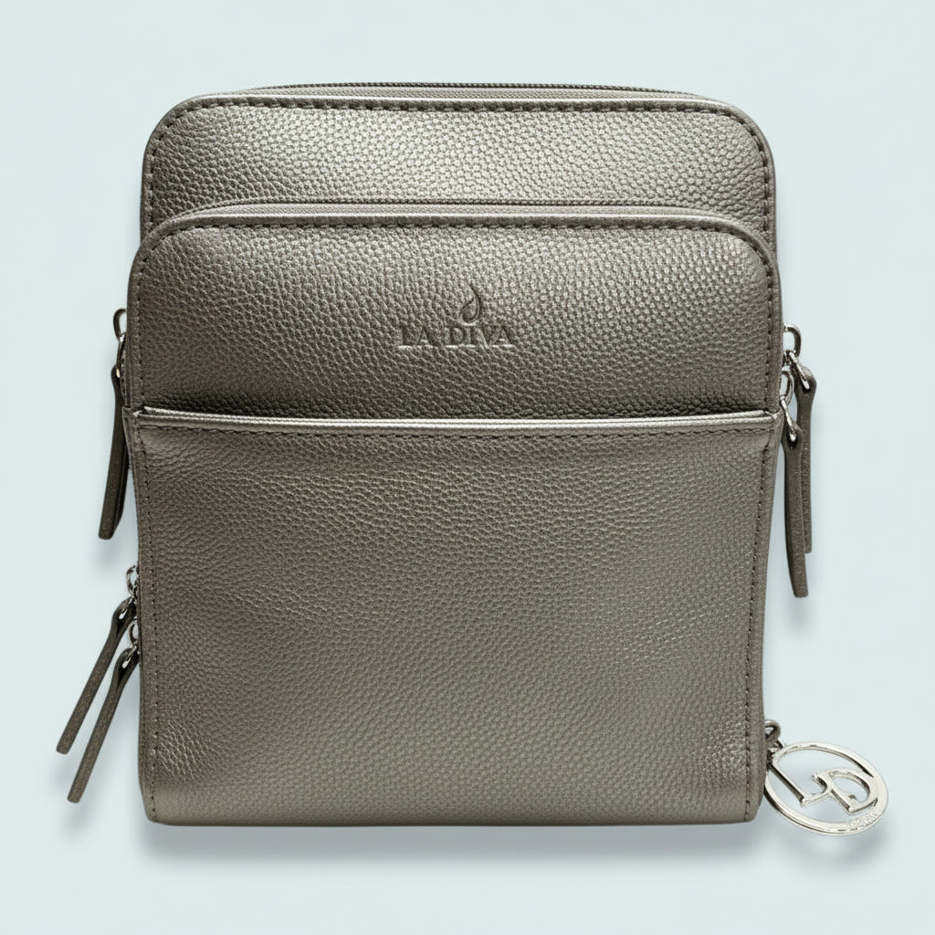 La Diva - Multi-Pocket Crossbody Travel Purse