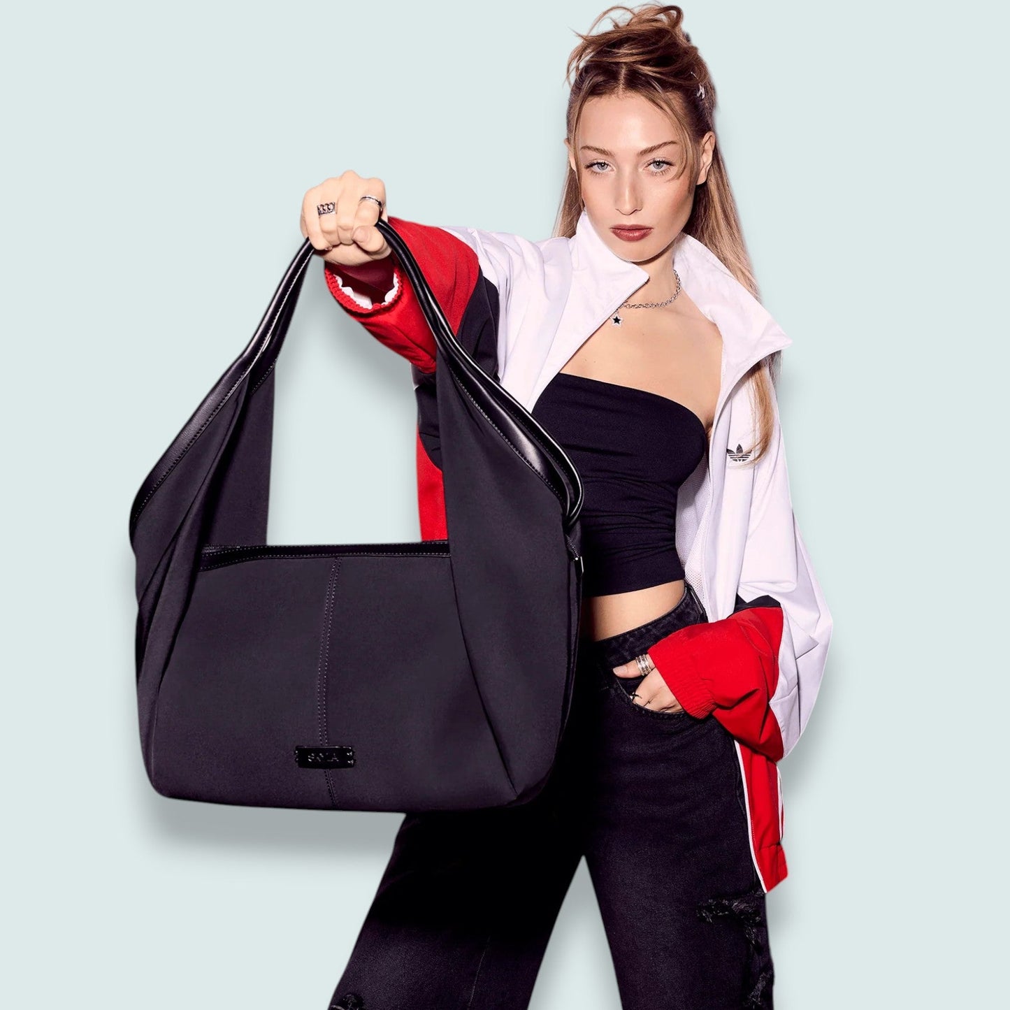 Skyla - Victoria Nylon Shoulder Bag Tote