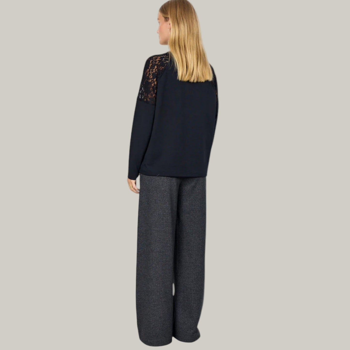 Soya Concept - Lace Detail Pullover Top