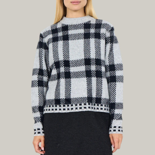Soya Concept - Plaid Print Sweater