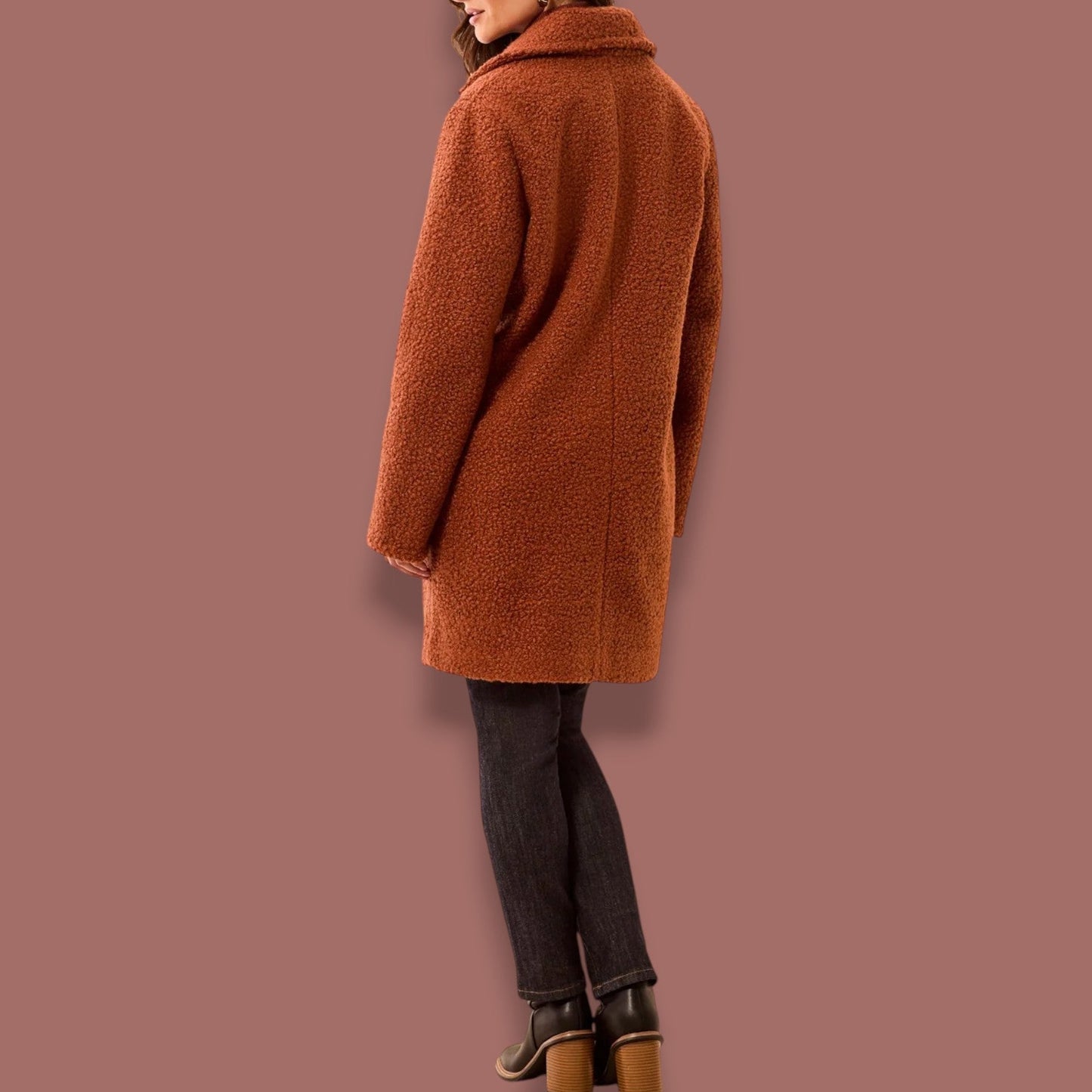 Tribal - Bouclé Single Breast Button-Front Coat