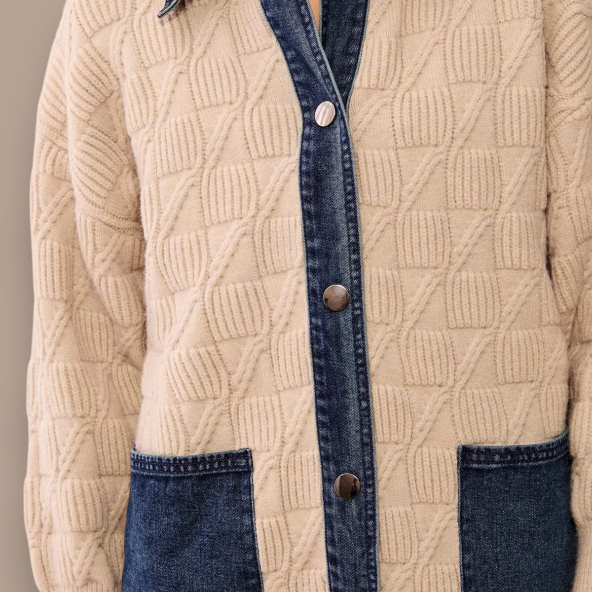 Tribal - Chunky Cable Knit Coatigan
