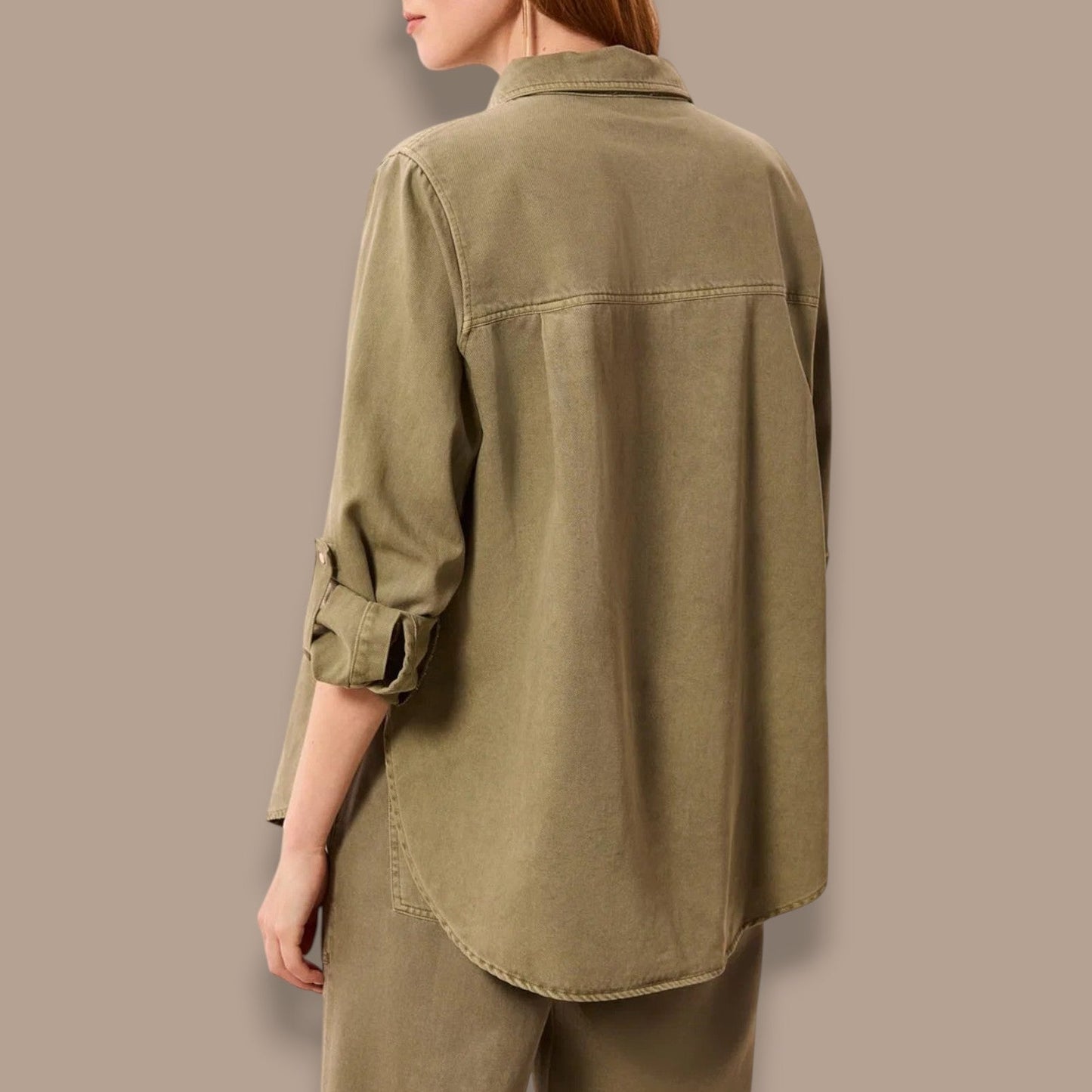 Tribal - Classic Snap Front Collared Denim Shirt