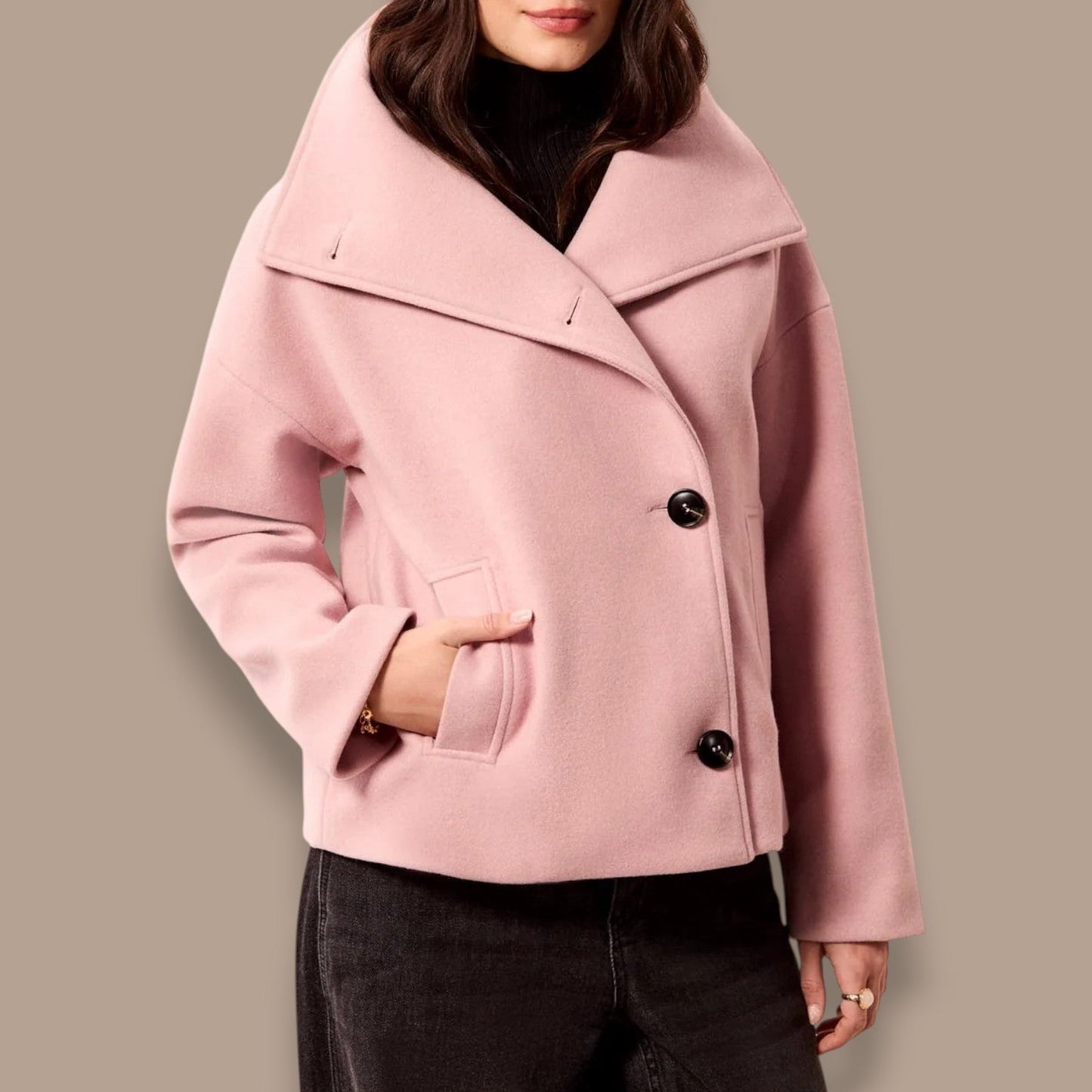 Tribal - Lofty Knit Button Front Jacket