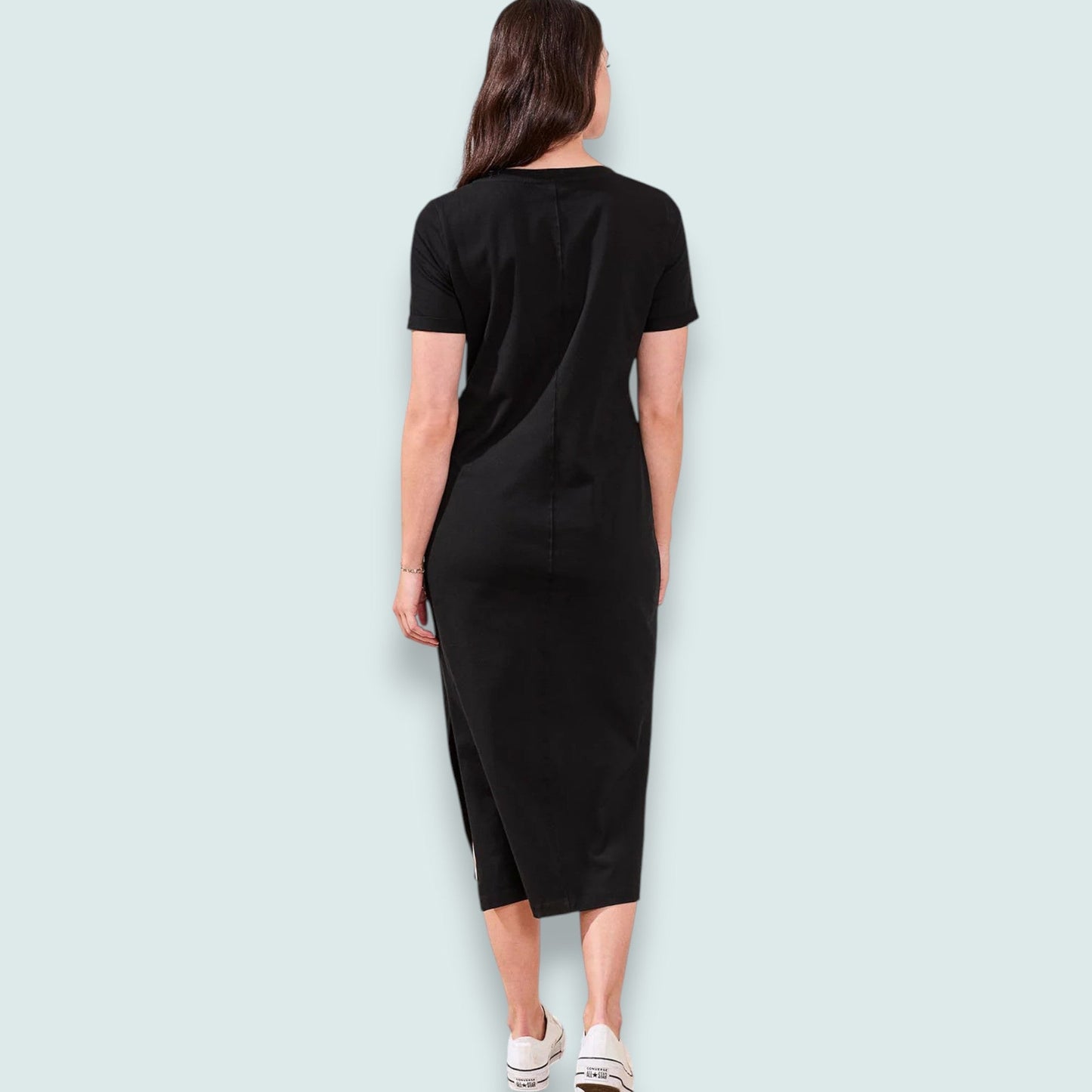 Tribal - Jersey Dress With Front Twist Knot Detail