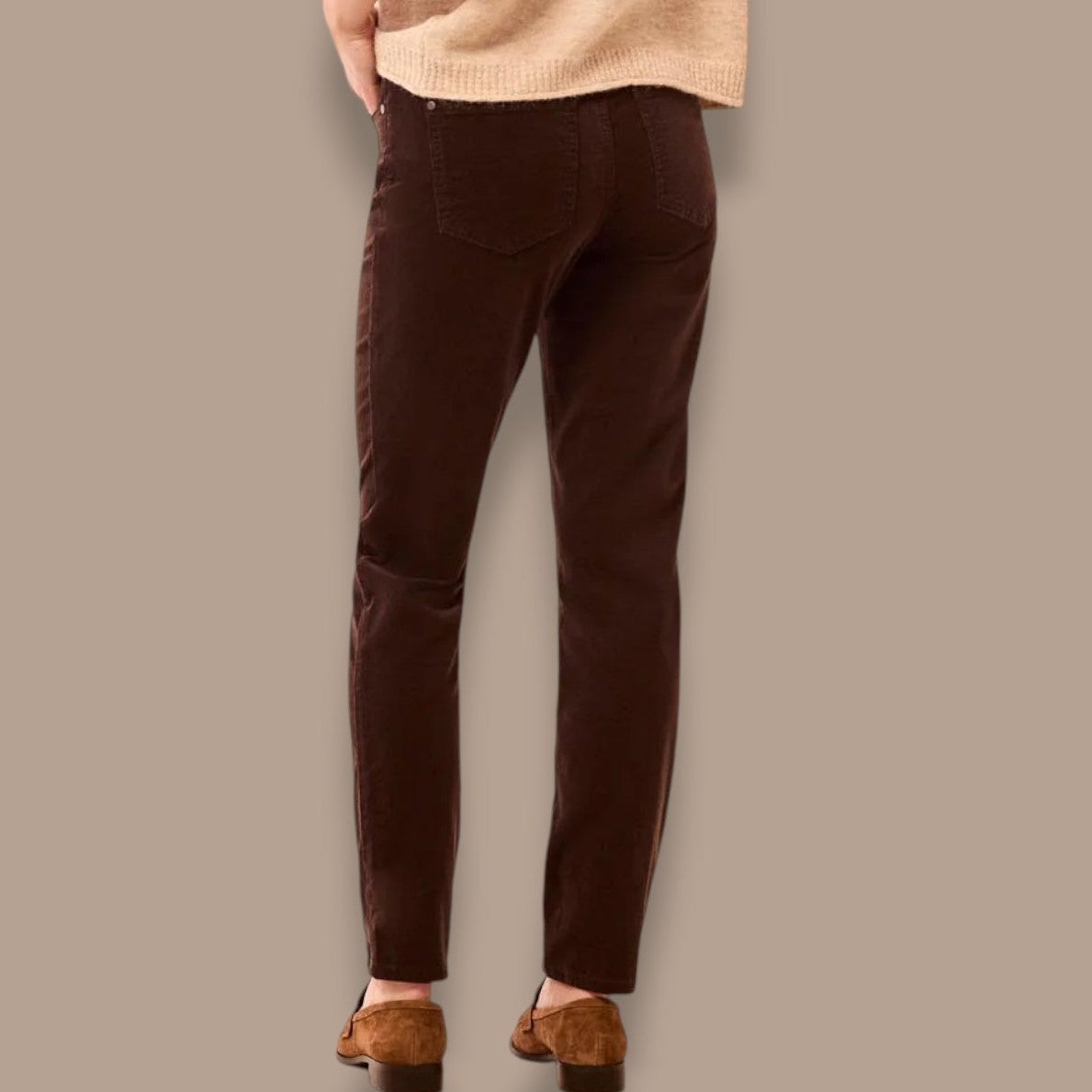 Tribal - Micro Cord Audrey Pull-On Slim Pants