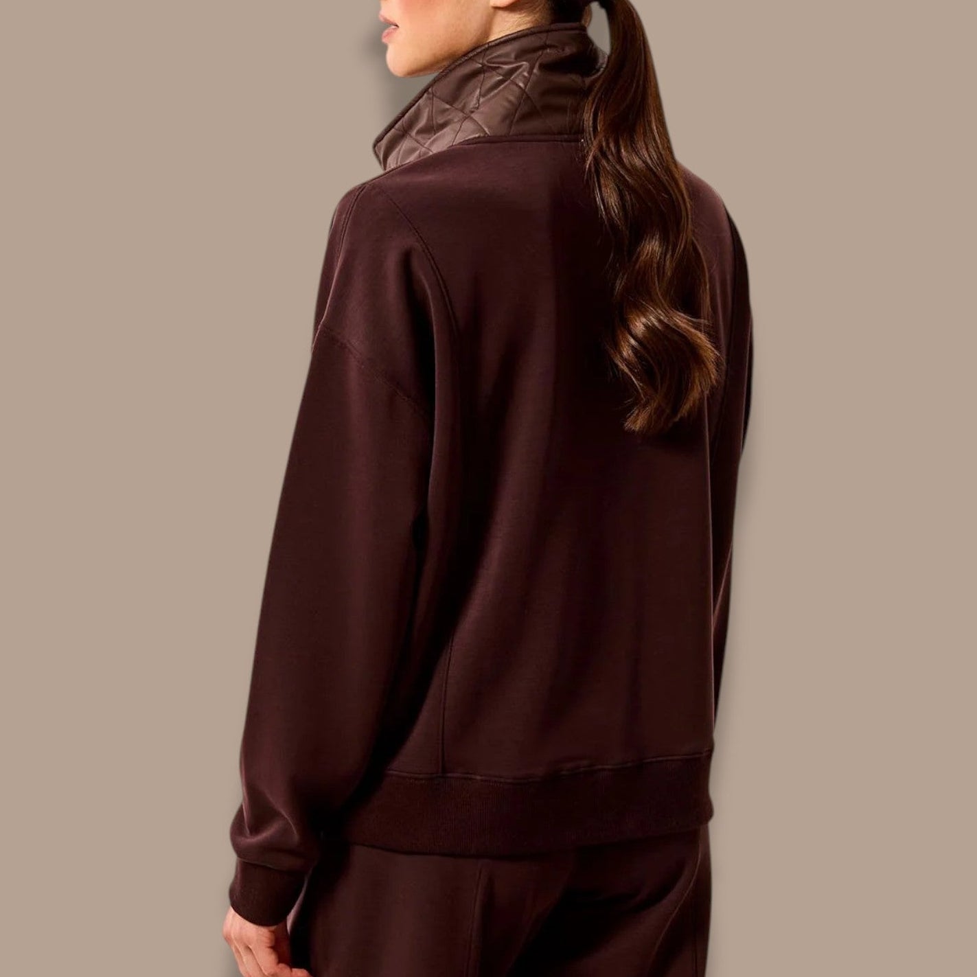 Tribal - Popover Sweater with Quilted Collar