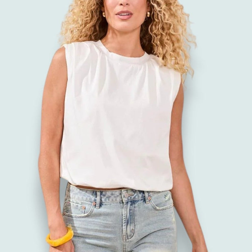 Tribal - Padded Shoulder Bubble Top