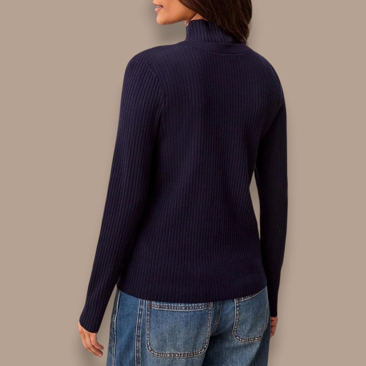 Tribal - Ribbed Button-Front Sweater Cardigan