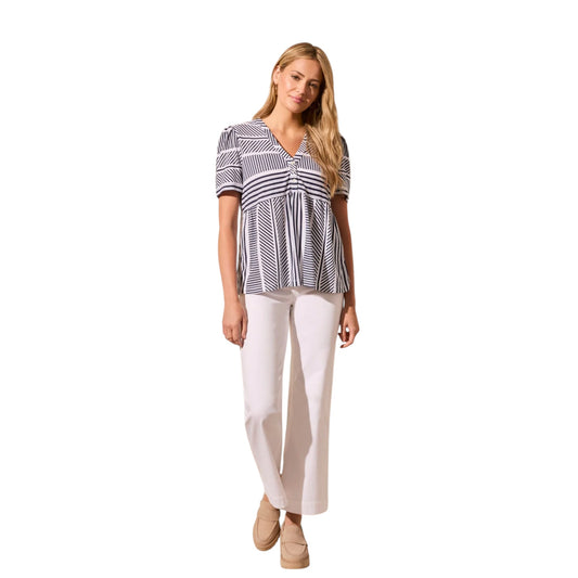 Tribal - Flair Sleeve Empire-Waist Top