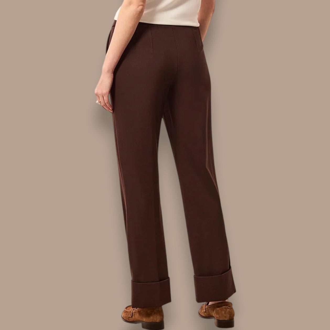 Tribal - Straight Leg Cuffed Pull-On Pants