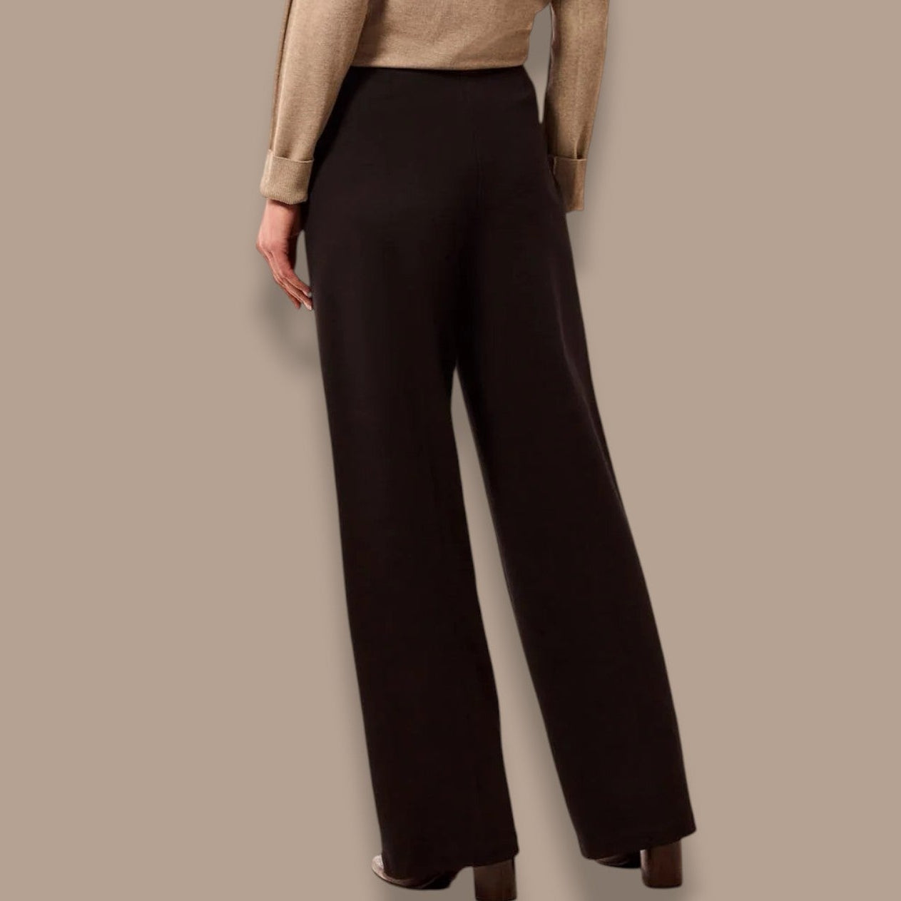 Tribal - Signature Luxury Twill Wide-Leg Pull-On Pants