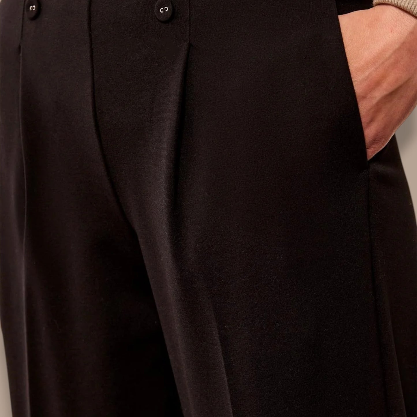 Tribal - Signature Luxury Twill Wide-Leg Pull-On Pants
