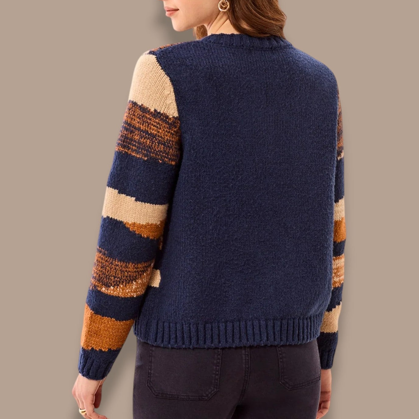 Tribal - Soft Crew Neck Button Front Cardigan
