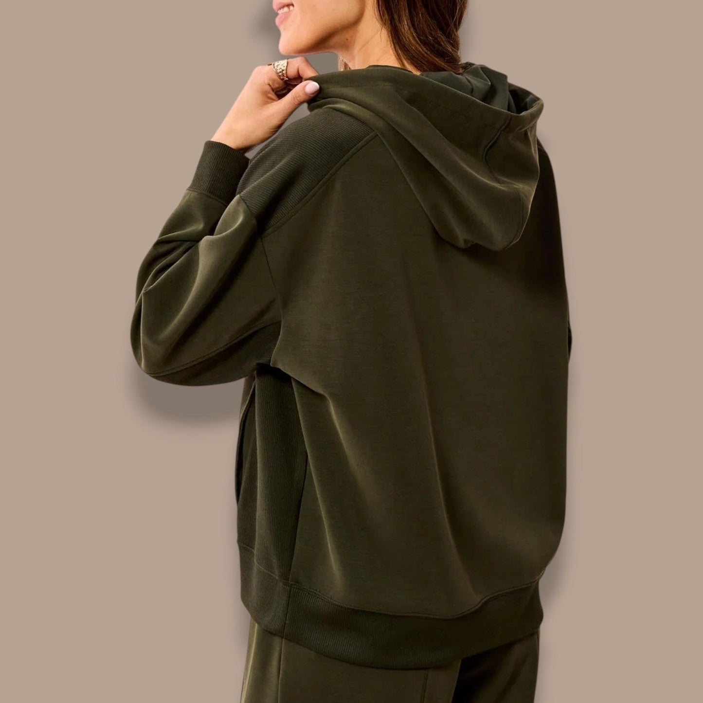 Tribal - Soft Modal Hoodie With Drawstring Hood