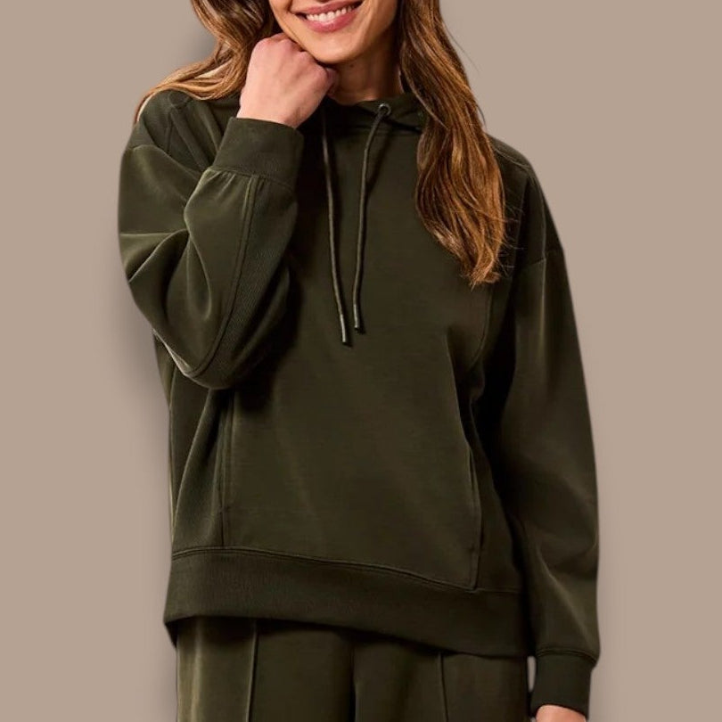 Tribal - Soft Modal Hoodie With Drawstring Hood
