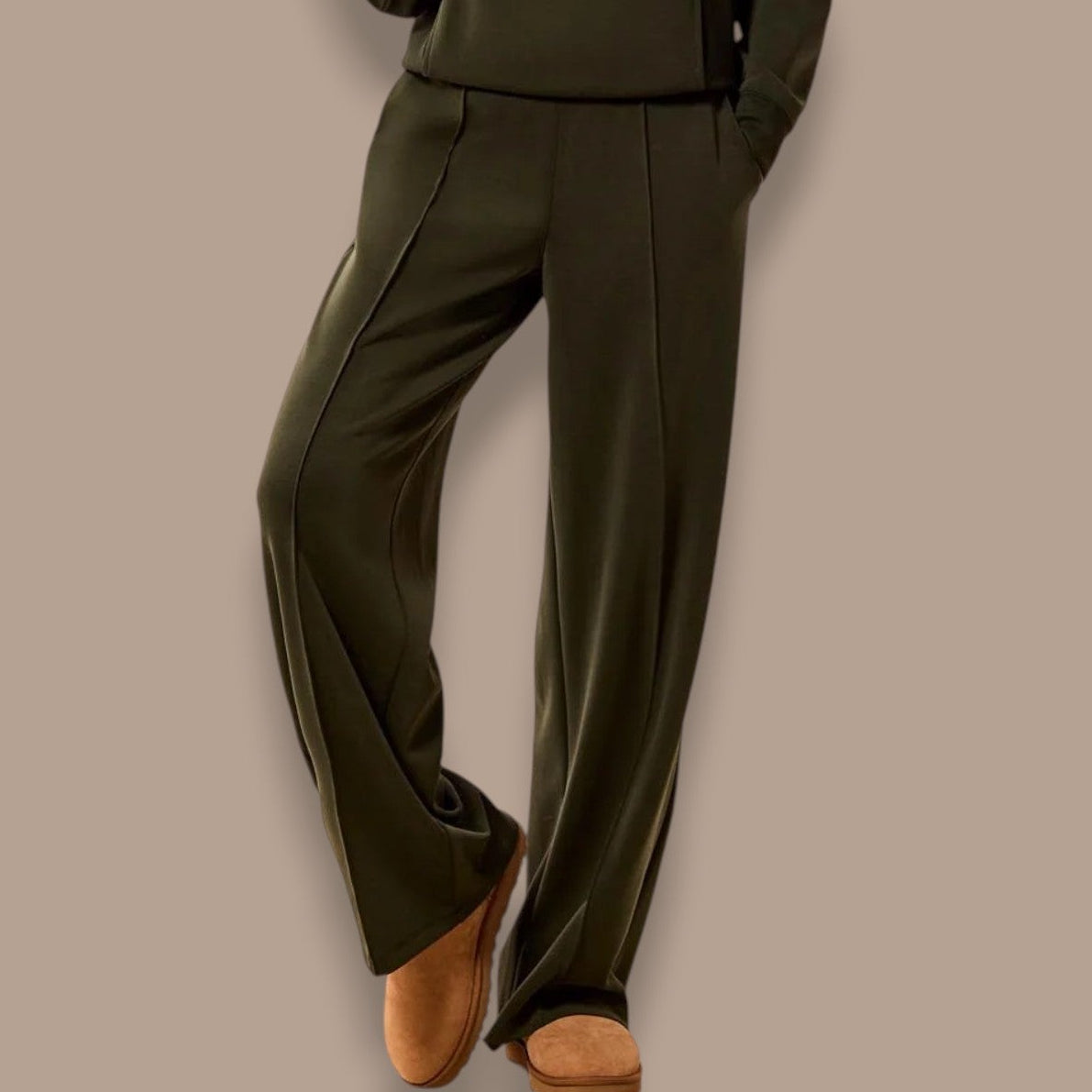 Tribal - Soft Modal Wide Leg Pant With Pintuck Detail