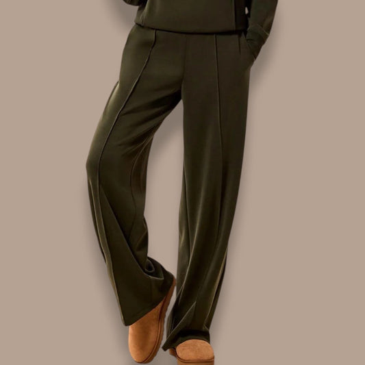 Tribal - Soft Modal Wide Leg Pant With Pintuck Detail