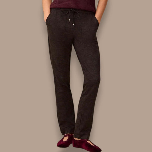 Tribal - Soft Ponte Plaid Pull-On Pants