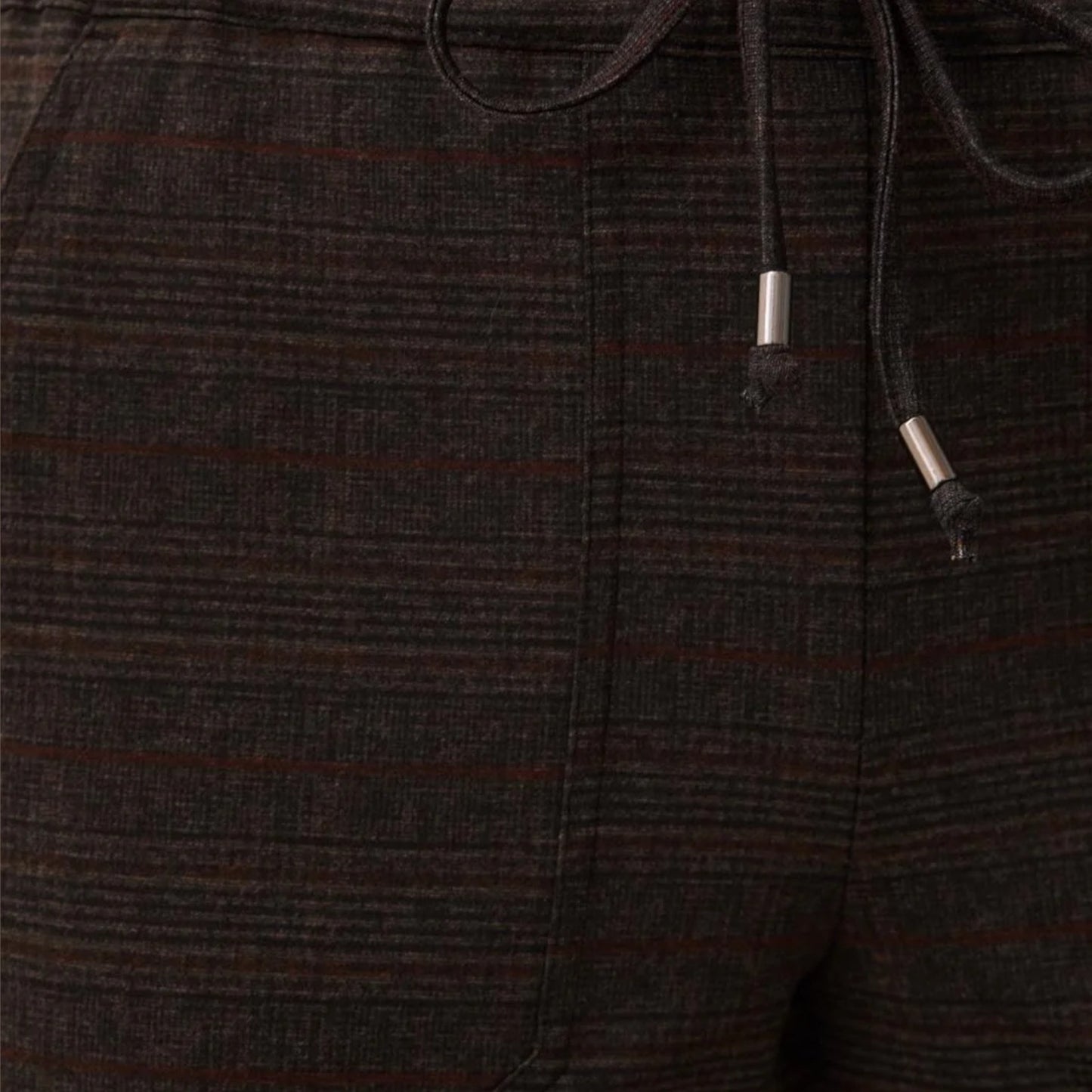 Tribal - Soft Ponte Plaid Pull-On Pants