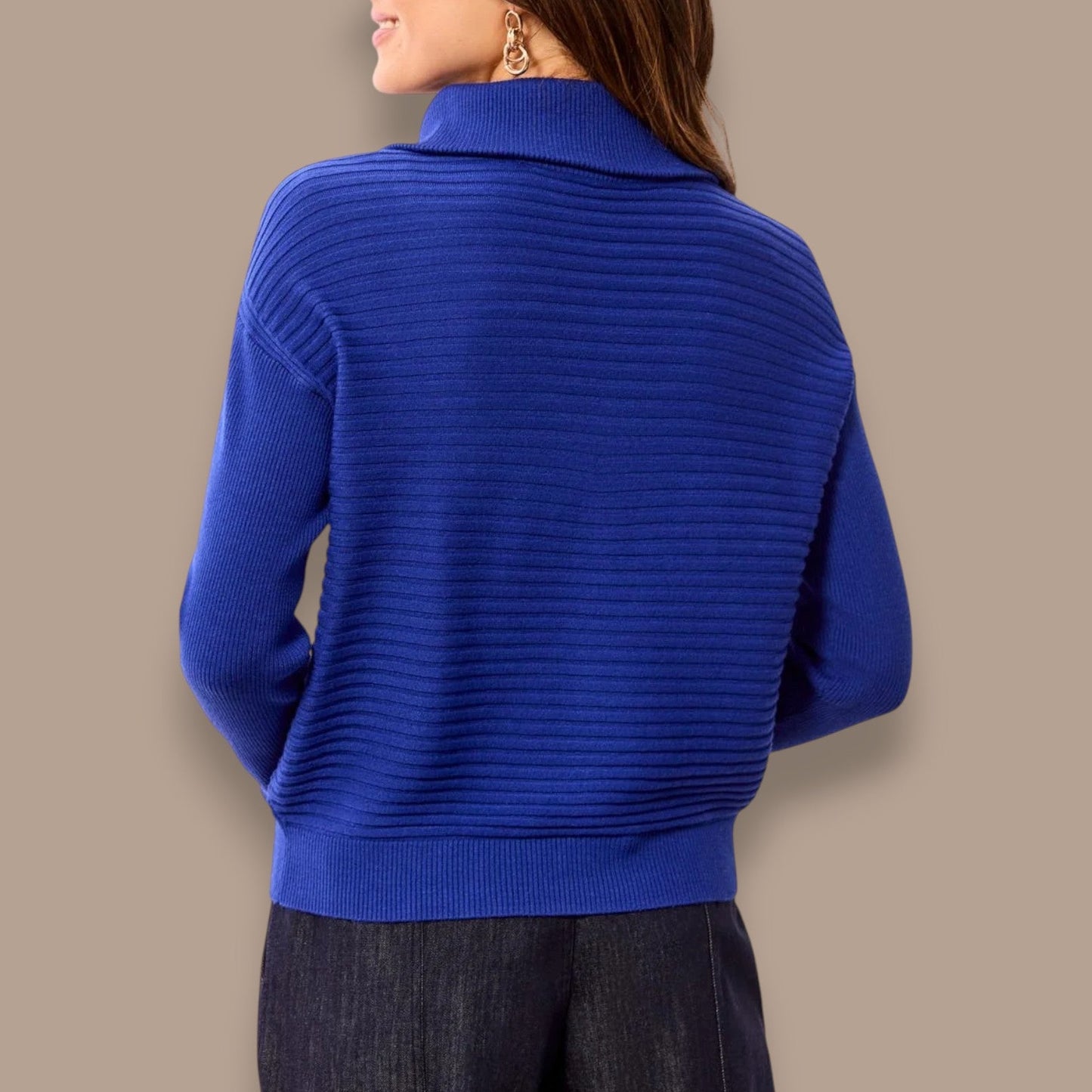 Tribal - Soft Zip-Up V-Neck Sweater