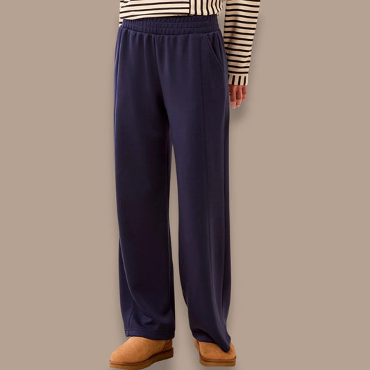Tribal - Scuba Knit Pull-On Wide Leg Joggers