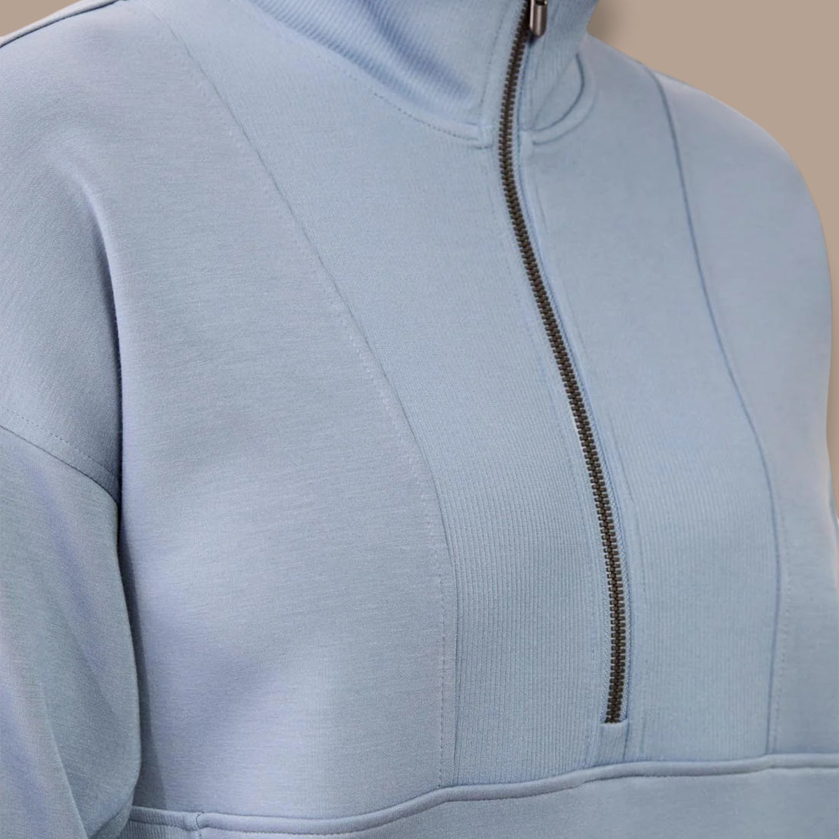 Tribal - Quarter-Zip Funnel Neck Pullover