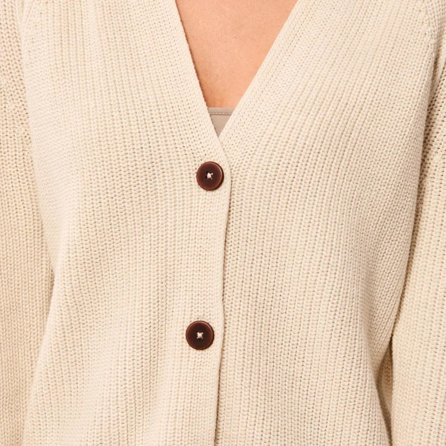 Tribal - Notch Neck Button Cardigan