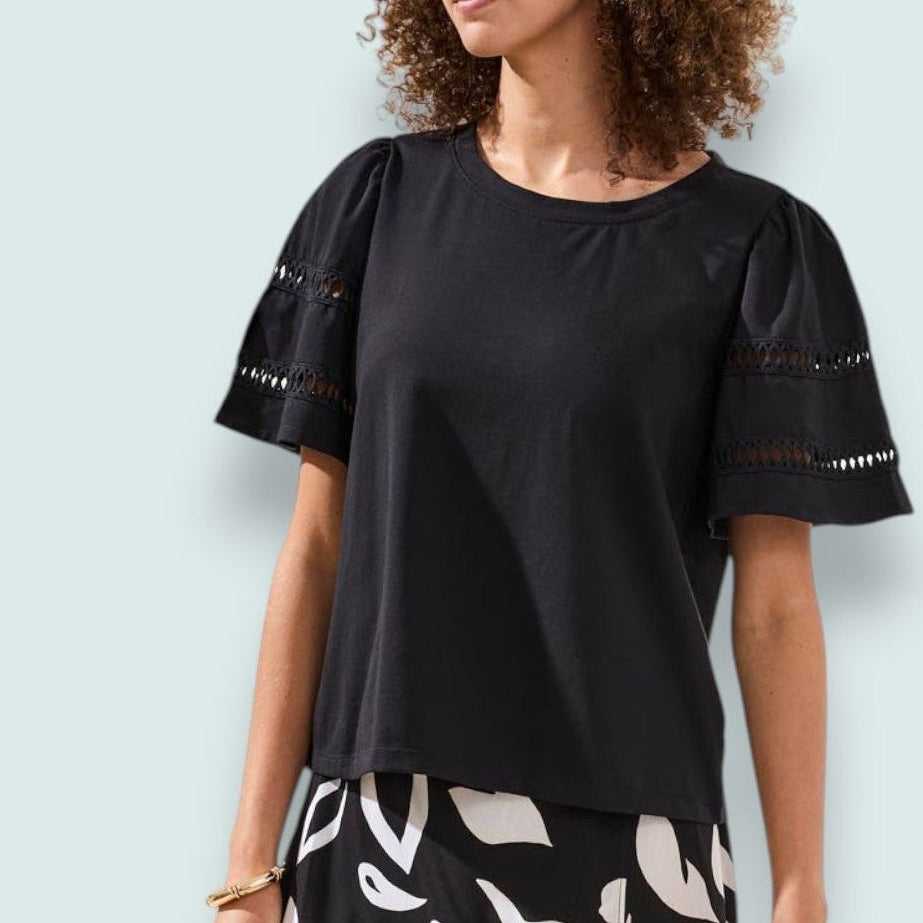 Tribal - Flutter Sleeve Top