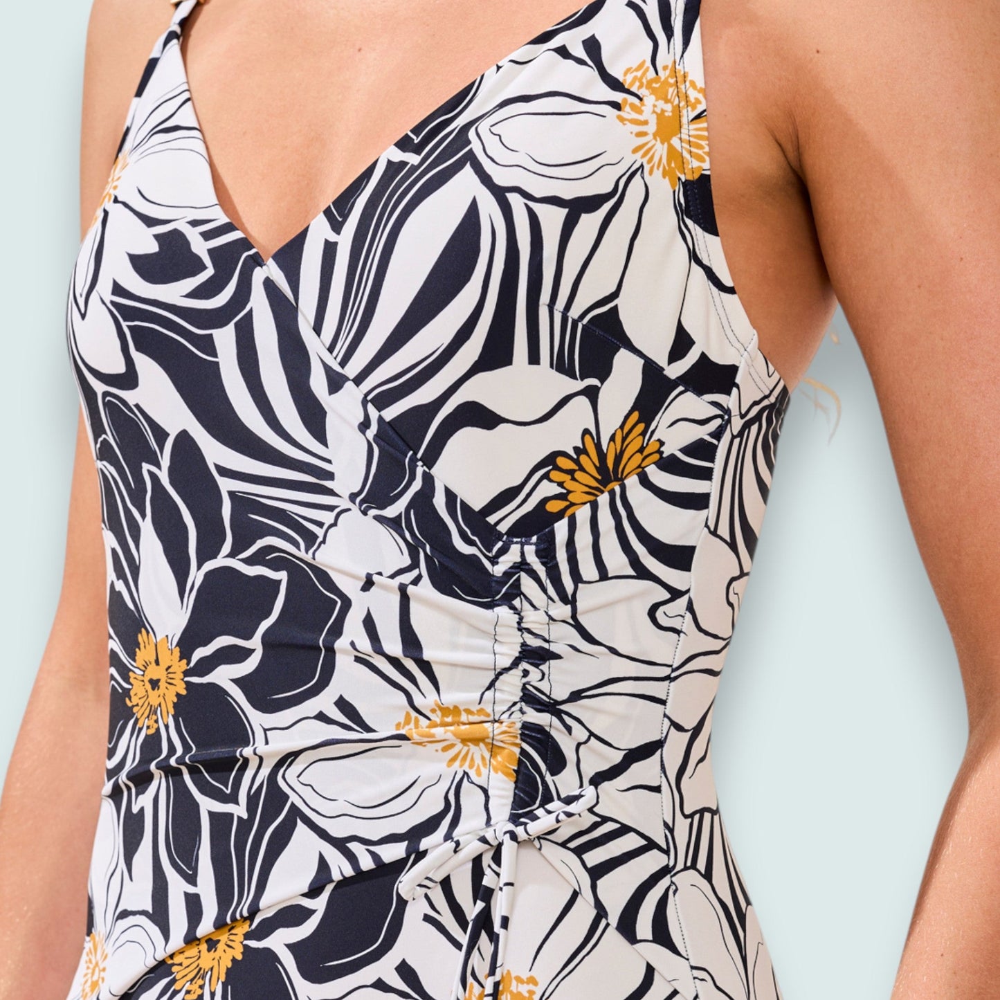 Tribal - Wrap Front One-Piece Swimsuit