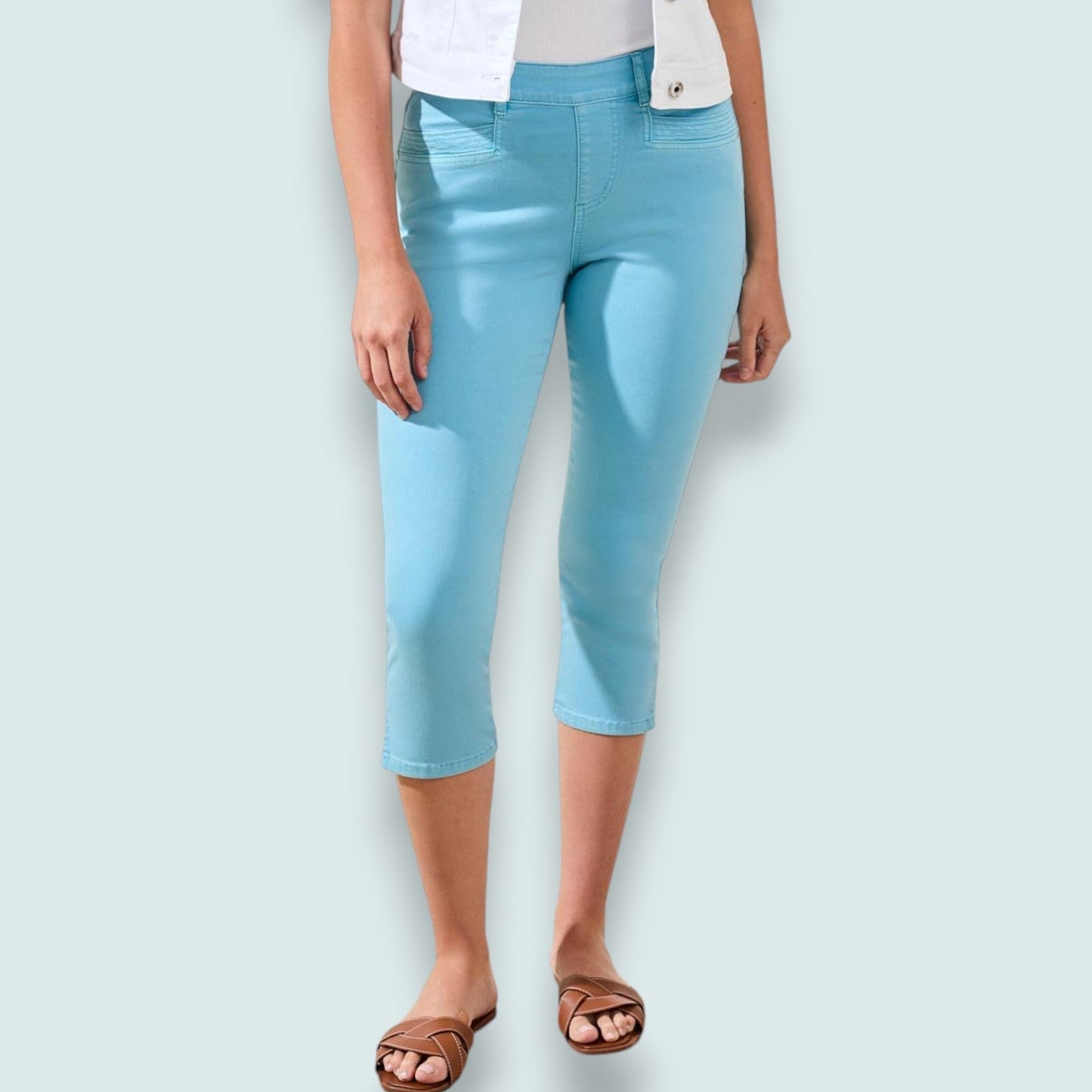 Tribal - Comfort Stretch Pull-On Slim Leg Capris