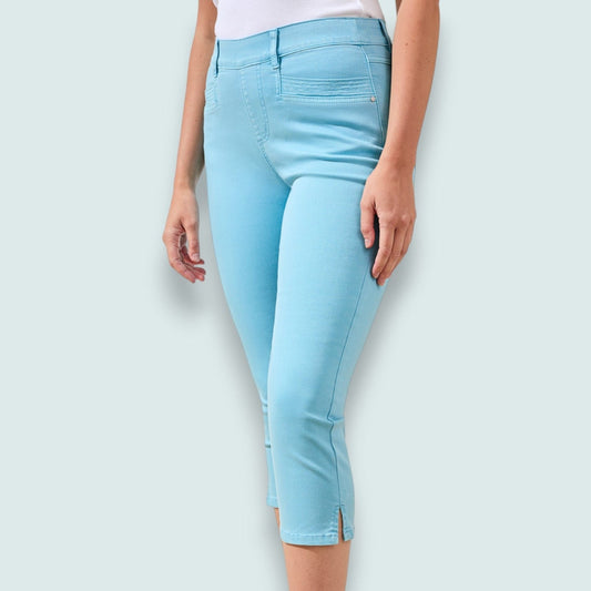 Tribal - Comfort Stretch Pull-On Slim Leg Capris