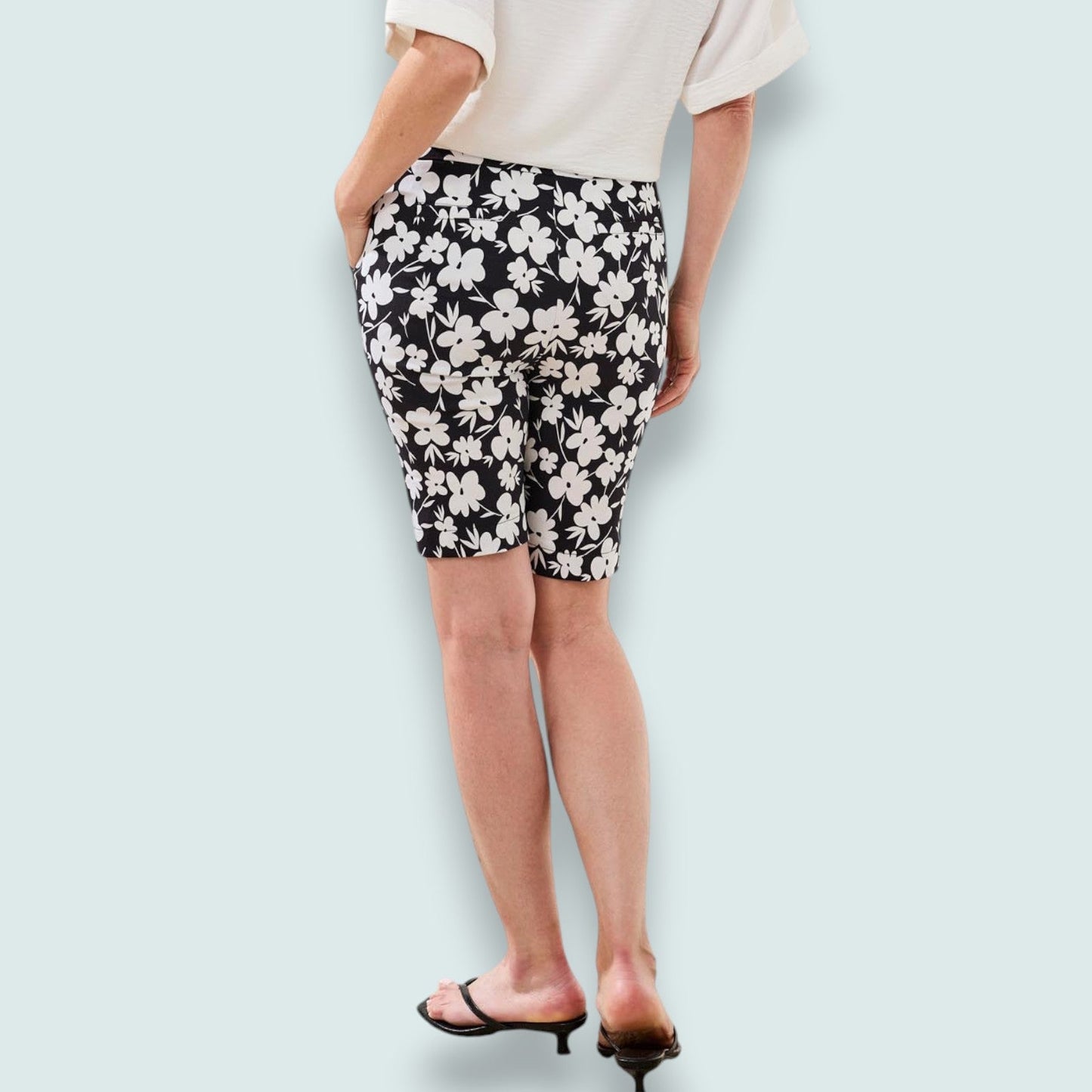 Tribal - Floral Pull-On Bermuda Short