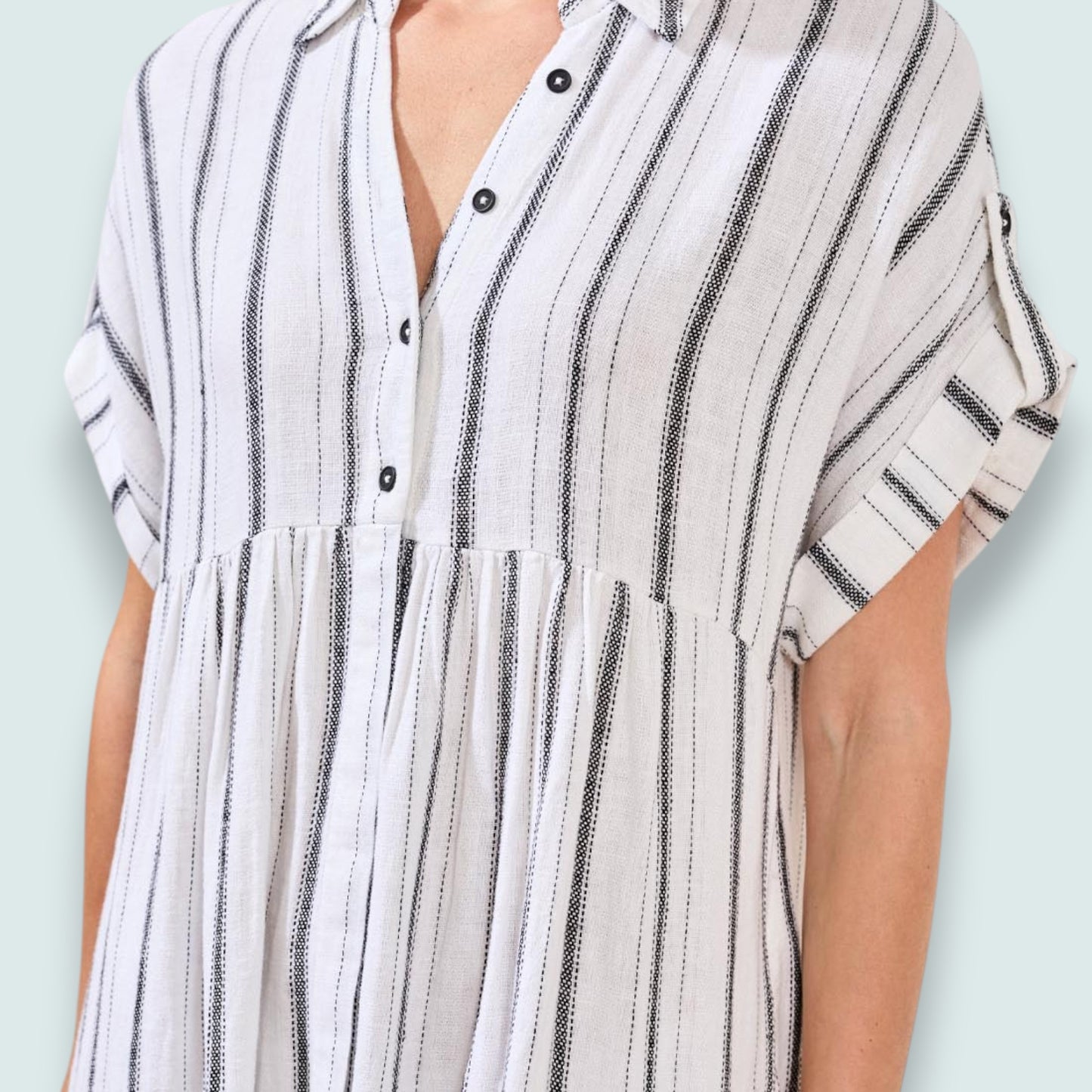 Tribal - Modern Stripe Relaxed Midi Dress