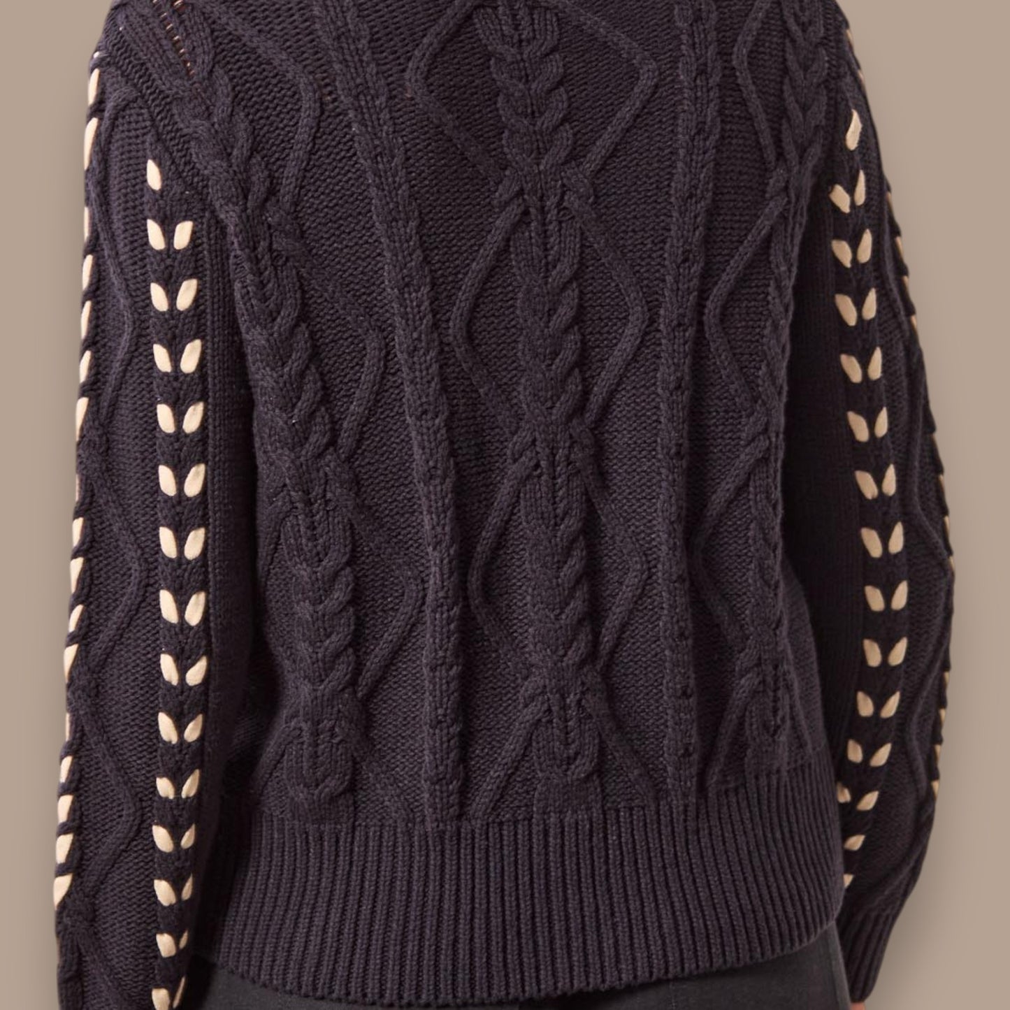 Tribal - Open Stitch Cable Knit Sweater