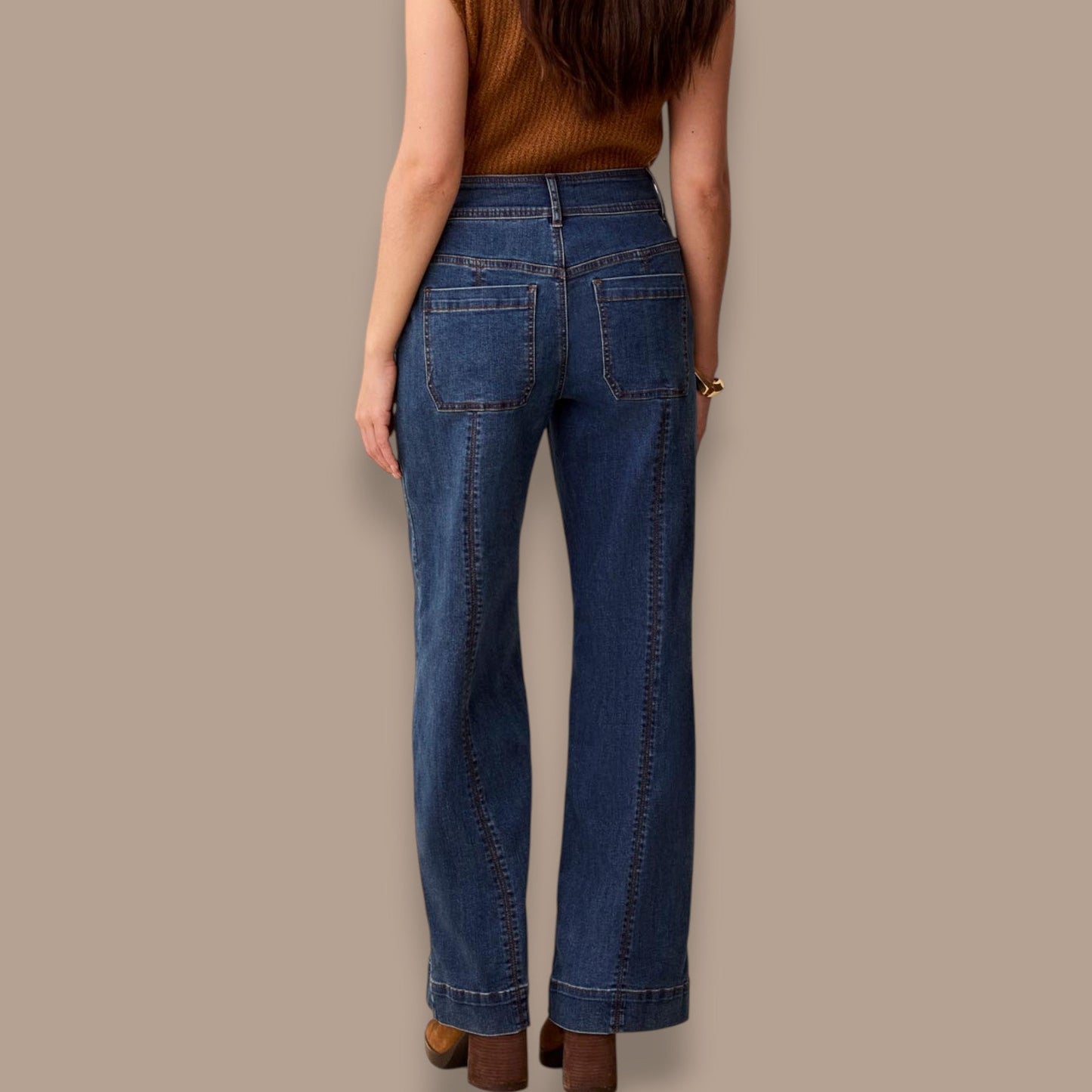 Tribal - Audrey Wide Leg Denim Jeans