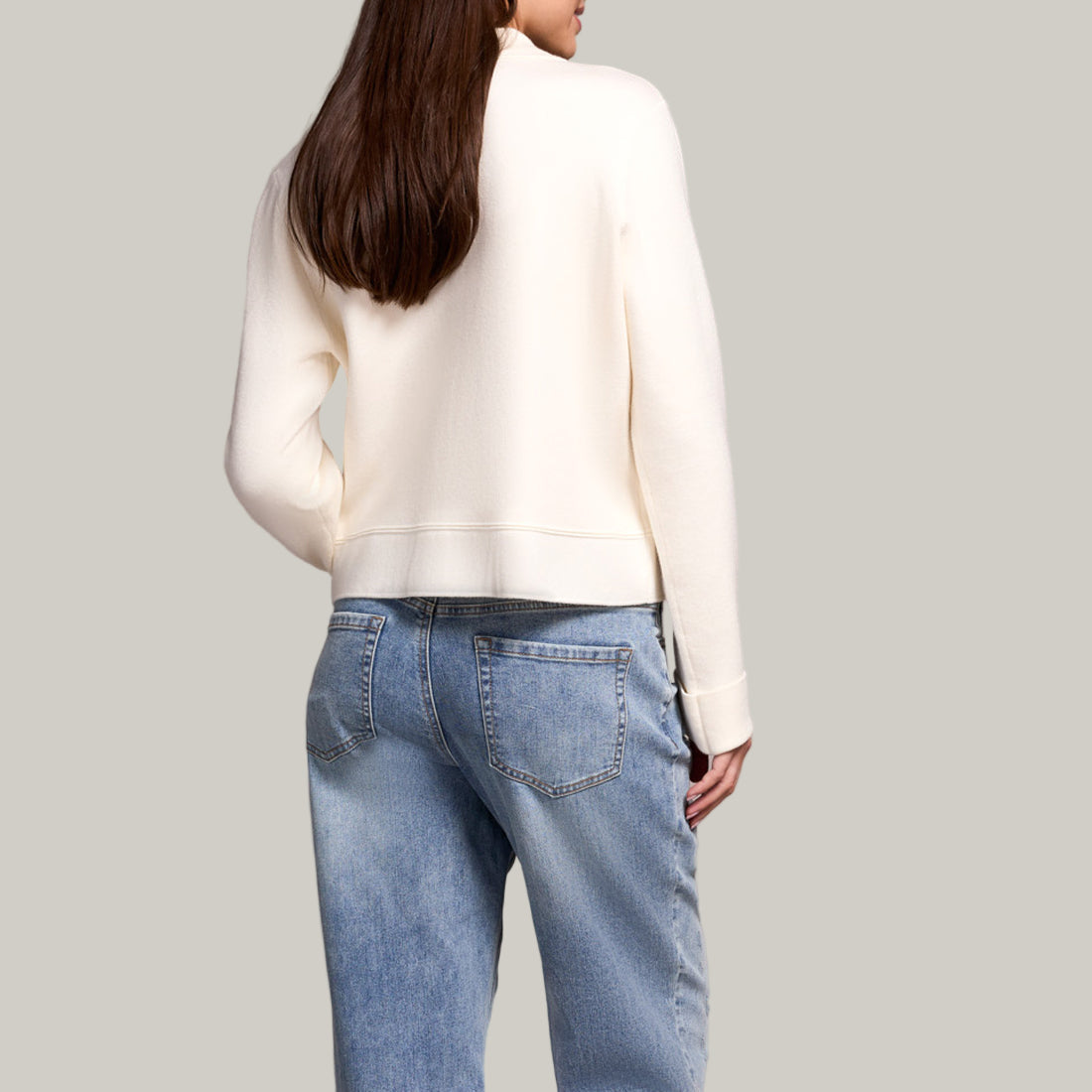Tribal - Double Knit Collared Cardigan Sweater