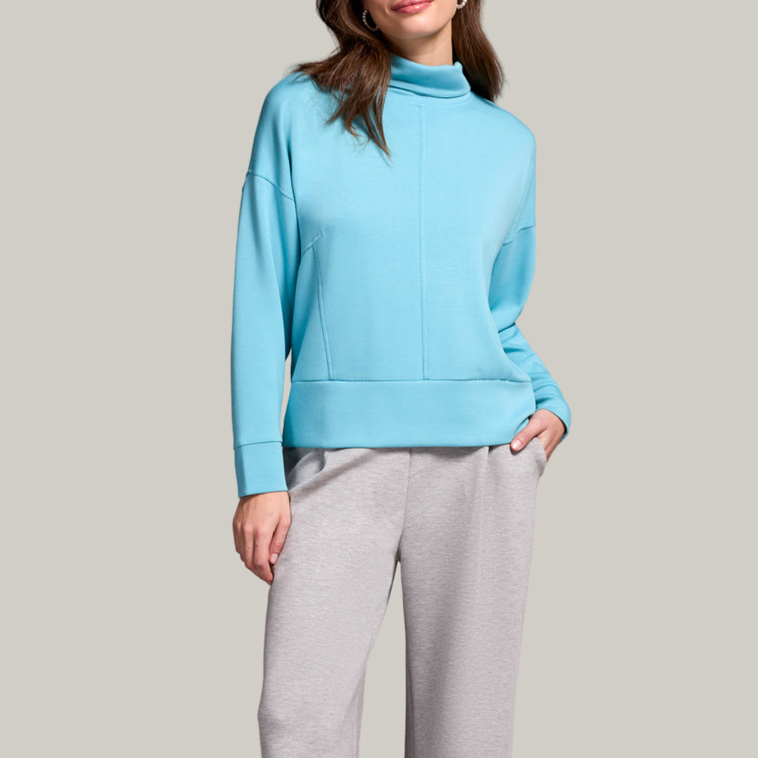 Tribal - Long Sleeve Funnel Neck Top