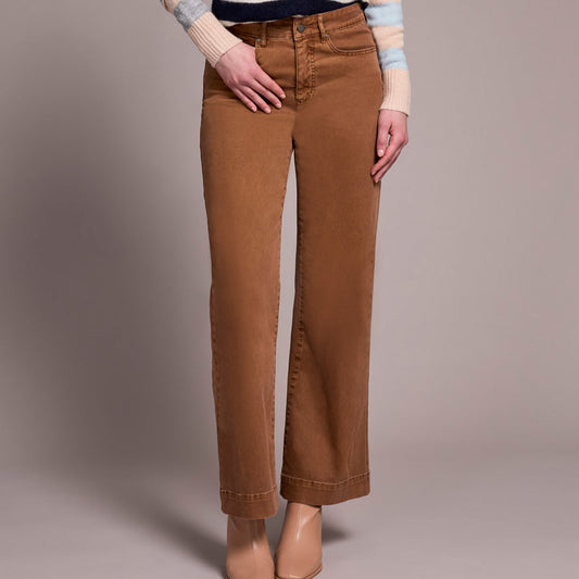 Tribal - Comfort Stretch Fly Front Wide Leg Pants