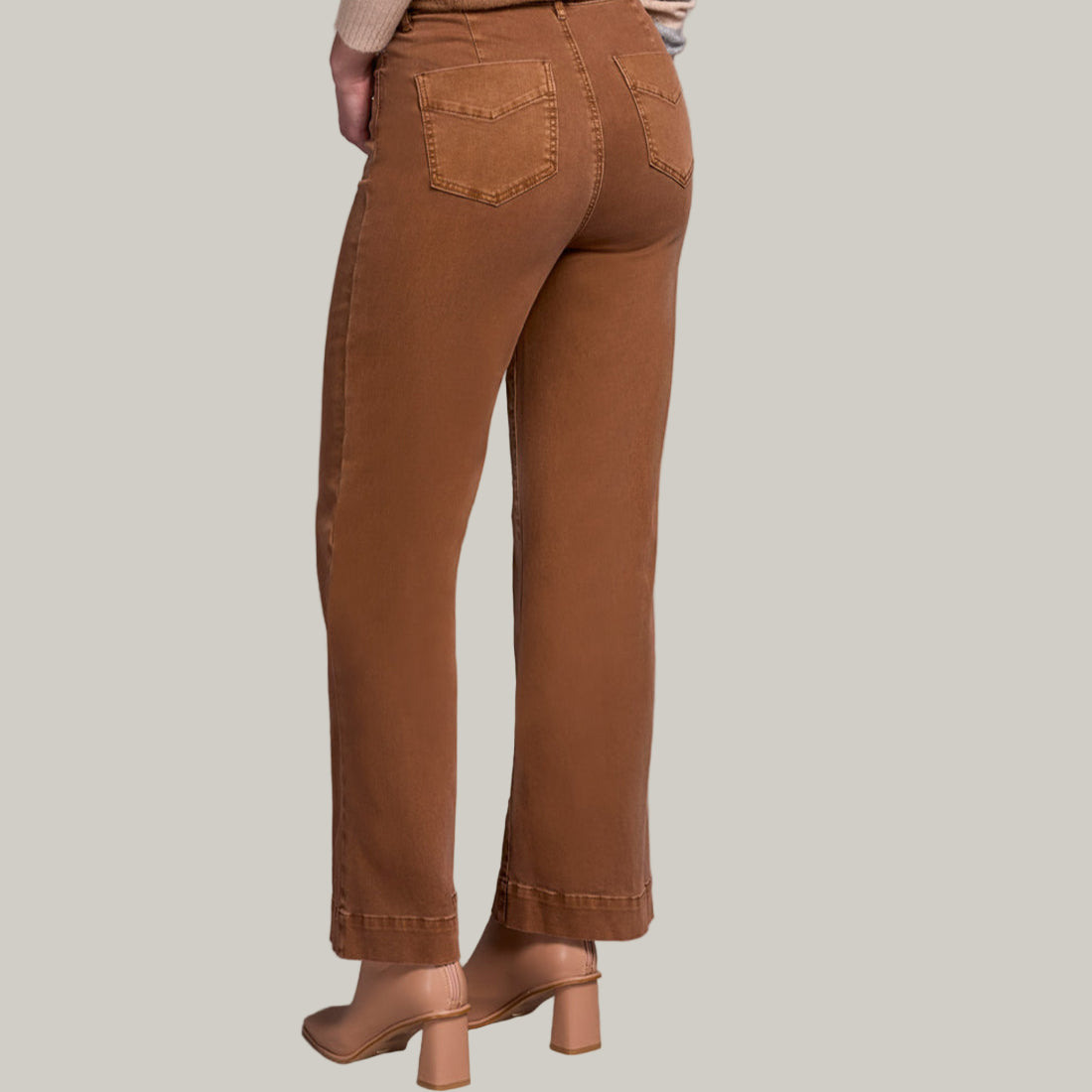 Tribal - Comfort Stretch Fly Front Wide Leg Pants
