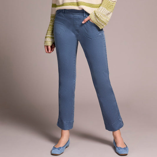 Tribal - Pull-On Ankle Pant With Side Leg Tape Detail